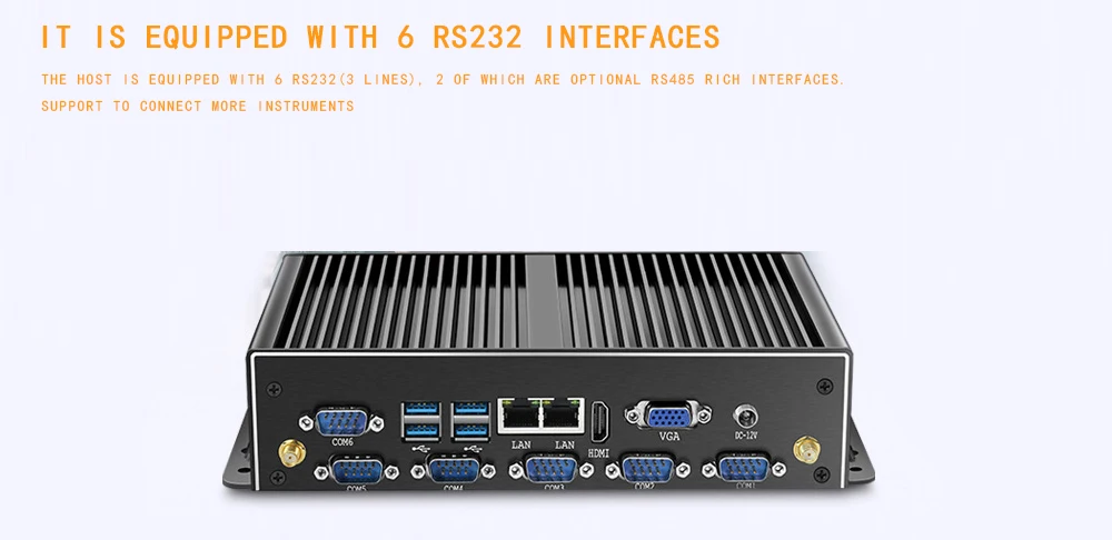 2955U/4500U Мини компьютер безвентиляторный Встроенный промышленный ПК мини IPC 6 серии хост