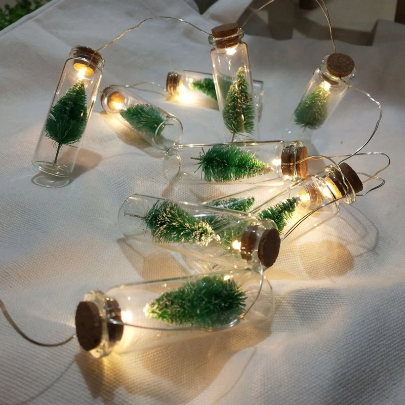 

Children Baby Wishing Bottle Shape Lights LED Kids Bedroom Decor Christmas Light String Festival Decorative Lights Wedding 2020