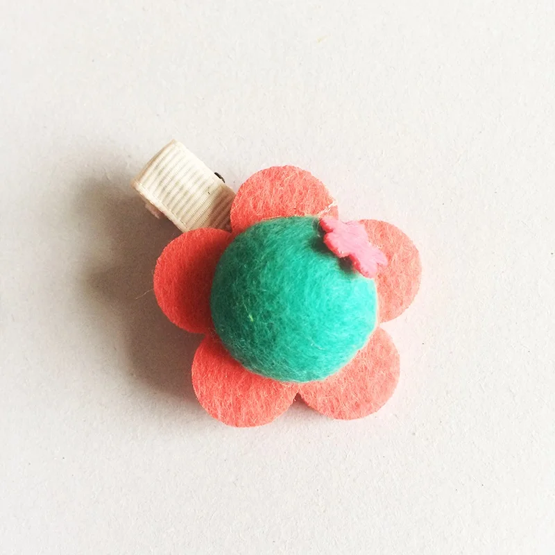 1 шт./партия новый дизайн красивые цветочные заколки для волос Soild Candy цветная