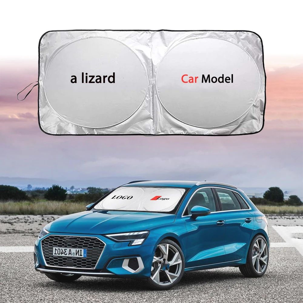 Plegable parabrisas del Coche cubierta tipo Parasol para Sline S-Line logotipo Parasol Coche emblema de Parasol Protector para A3 A4 A5 A6 Q2 Q3