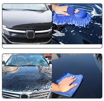 

1pcs Super Car Wash Glove Hand Soft Towel Microfiber Chenille Car Cleaning Sponge Block Washing Tool Supplies
