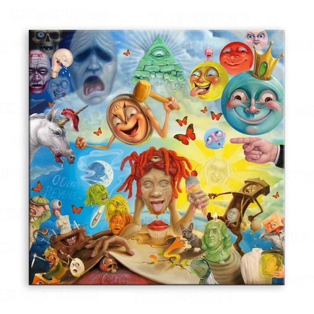 Konvertere stewardesse Op Trippie Redd Album Poster | Canvas Rap Album Cover | Canvas Home Decor -  Decorative Shelves/display Stands - Aliexpress