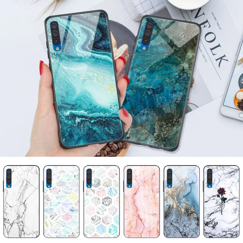 Чехол для телефона мраморный Samsung Galaxy A50 A70 A40 A30 A20 A10 A7 2018 A6 Plus A8 A3 A5 2016 A9 A10S A20S A30S A50S A51