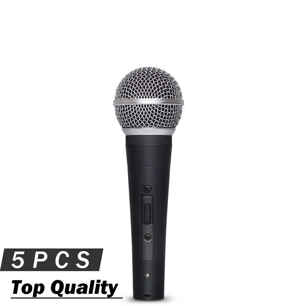 

5PCS Top Quality Dynamic Vocal Microphone with Switch SM58SK !! Real Transformer !! Professional Handheld Mic 58SK for Live Show