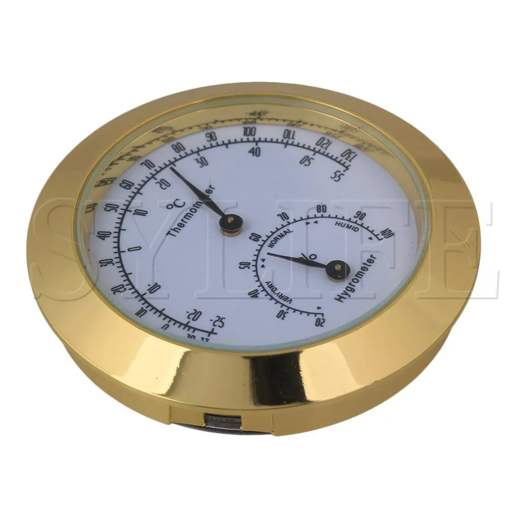 

Goldene Gitarre Violine Hygrometer Feuchtigkeit Feuchtigkeit Monitor Thermometer
