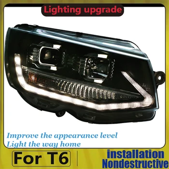 

Car Styling for VW Transporter Caravelle Multivan T6 led Headlight