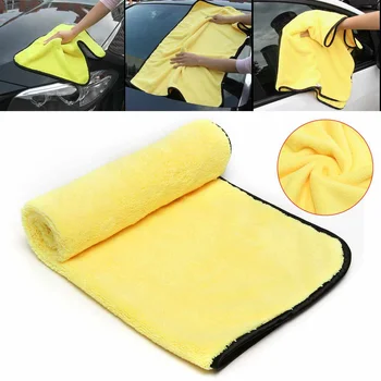 

Clean Car Care Polishing Wash Towel Plush Microfiber Washing Dry Towel Thick Plush Polyester Fiber Car Cleaning Cloth 92x56cm