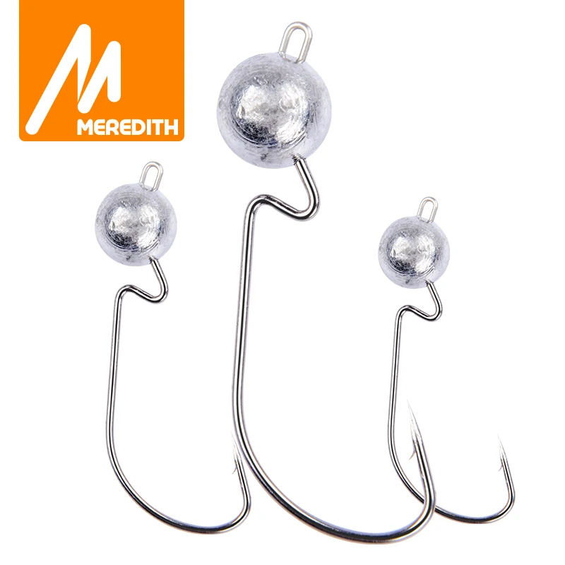 От магазина MEREDITH, 10 шт./лот открытые Lead Jig Head 3.5g 5g 7g 10g 14g приманка со свинцовым крюком С джиг наживки рыболовные крючки ловля карпа аксессуары|Рыболовные крючки|   | АлиЭкспресс