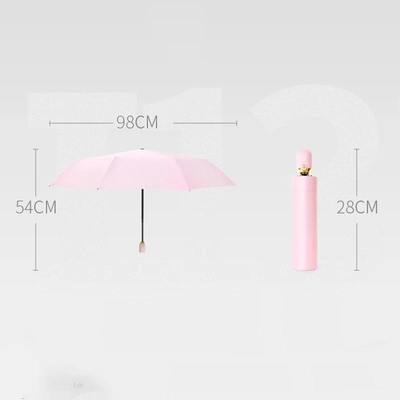 Полностью автоматический зонт складной сплошной цвет водонепроницаемый двойного назначения черный пластиковый зонтик ветрозащитный двойной слой зонтик с коробкой