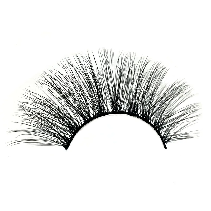 1 Pair 3D Faux Mink Hair False Eyelashes Wispies Thick Long Multilayers Lashes Extension Eye Makeup Tools Handmade Cruelty-free