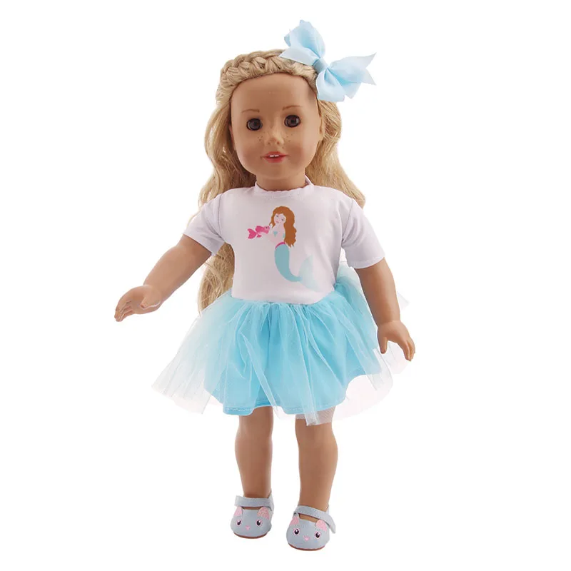 Doll clothes 3 pcs / set of headscarf+ vest+ pants, for 18-inch American 43 cm born doll Christmas, girls toys, birthdaygifts