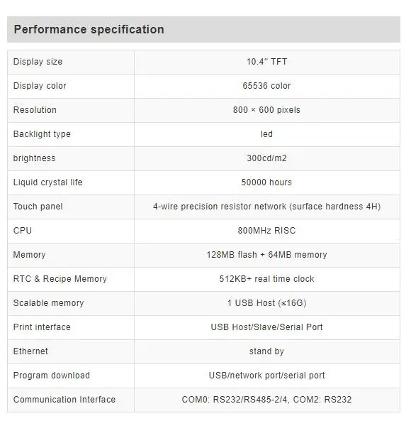 Kinco MT4513TE 10," TFT lcd HMI Сенсорный экран 800x600 Ethernet интерфейс man-machine