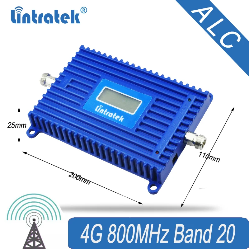 Lintratek 4G усилитель сигнала 800 ретранслятор LTE усилитель диапазона 20 Мобильный усилитель сигнала#30