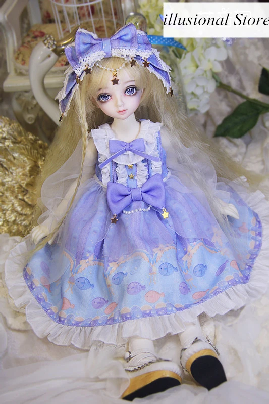 BJD Одежда для кукол Лолита платье для 1/4 MSD bjd куклы аксессуары