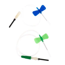 10pcs/lot Medical Vacuum Blood Collection Butterfly Safety Needle Disposable Butterfly Infusion Scalp Vein Set 23g 21g PVC Tub