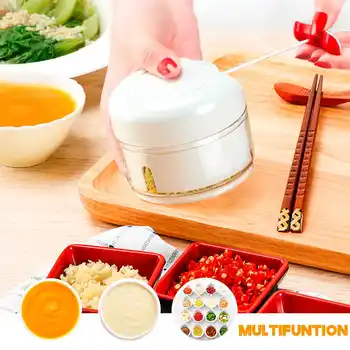 

Mini Meat Grinder Kitchen Food Chopper Hand Pull Mincer Mixer Blender to Chop Chili Sauce,Garlic,Ginger,Celery,Meat,Vegetable
