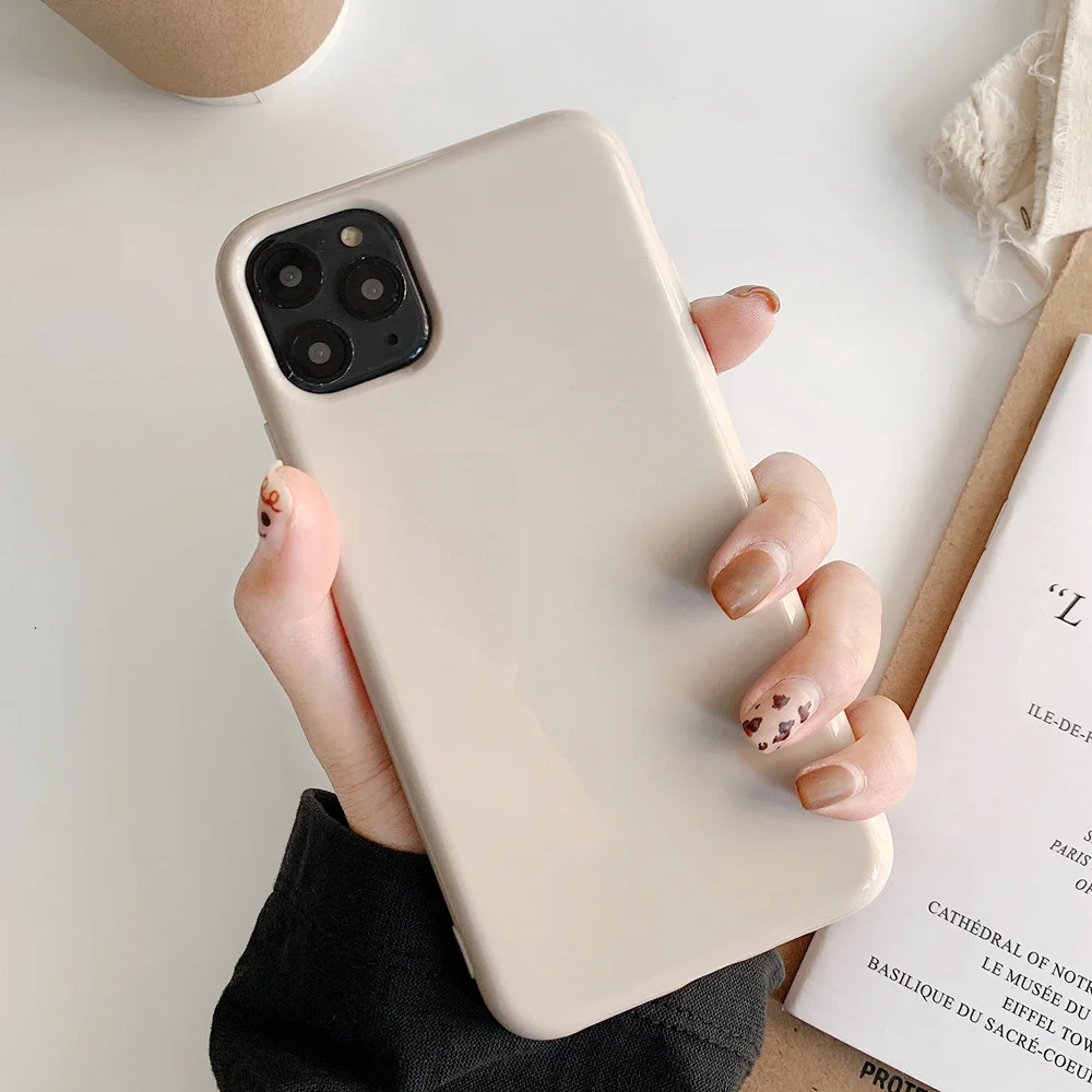 Candy Color Soft Silicone Jelly Phone Case for iPhone X XS XR 7 8 Plus Protective Glossy Back Cover for iPhone 13 11 12 Pro Max Candy Color Soft Silicone Jelly Phone Case for iPhone X XS XR 7 8 Plus Protective Glossy Back Cover for iPhone 13 11 12 Pro Max