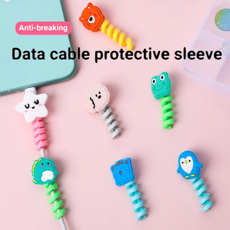 Cable Protector Cover Charger Data Cable Bracket Earphone Protector Cable Covering Cable Holder Phone Cable Organizer Management