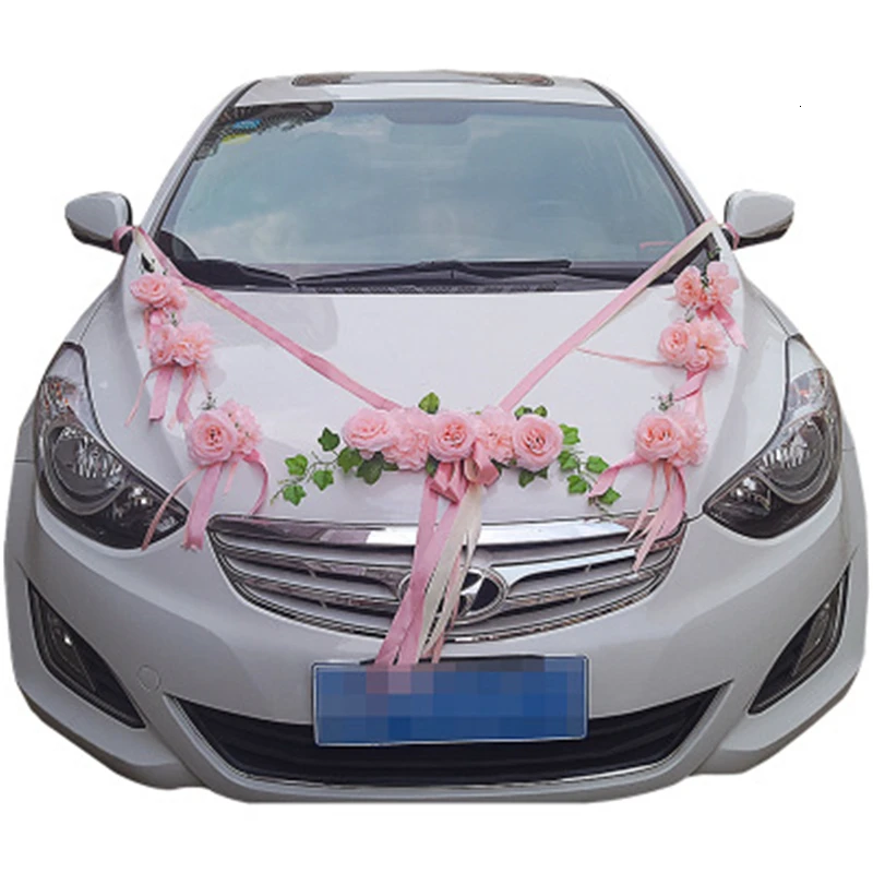 Европейский автомобиль искусственный цветок для свадьбы Вечерние искусственные розы автомобиль голова цветок предметы домашнего обихода