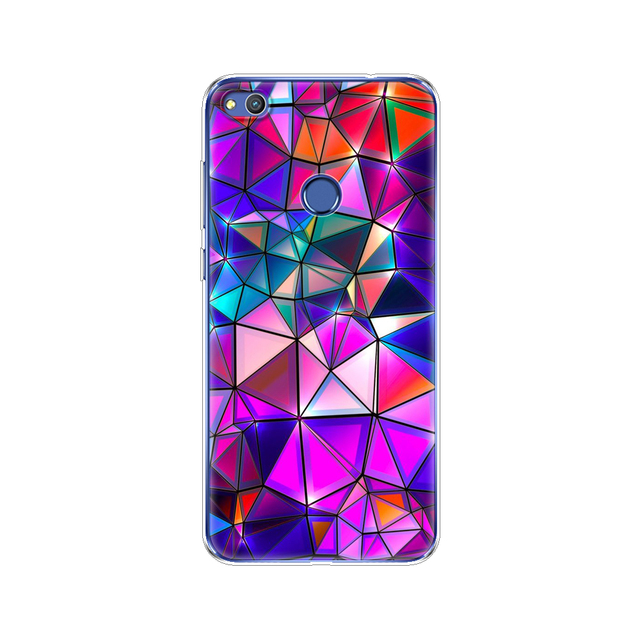 phone case for huawei honor 8 lite soft tpu silicon back cover 360 full for honor 8 liteprotective printing clear coque