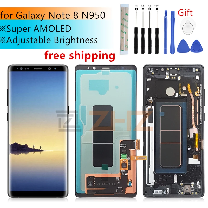 ЖК-дисплей для Samsung galaxy Note 8 N950F N950D N950DS N950U сенсорный экран с дигитайзером в сборе