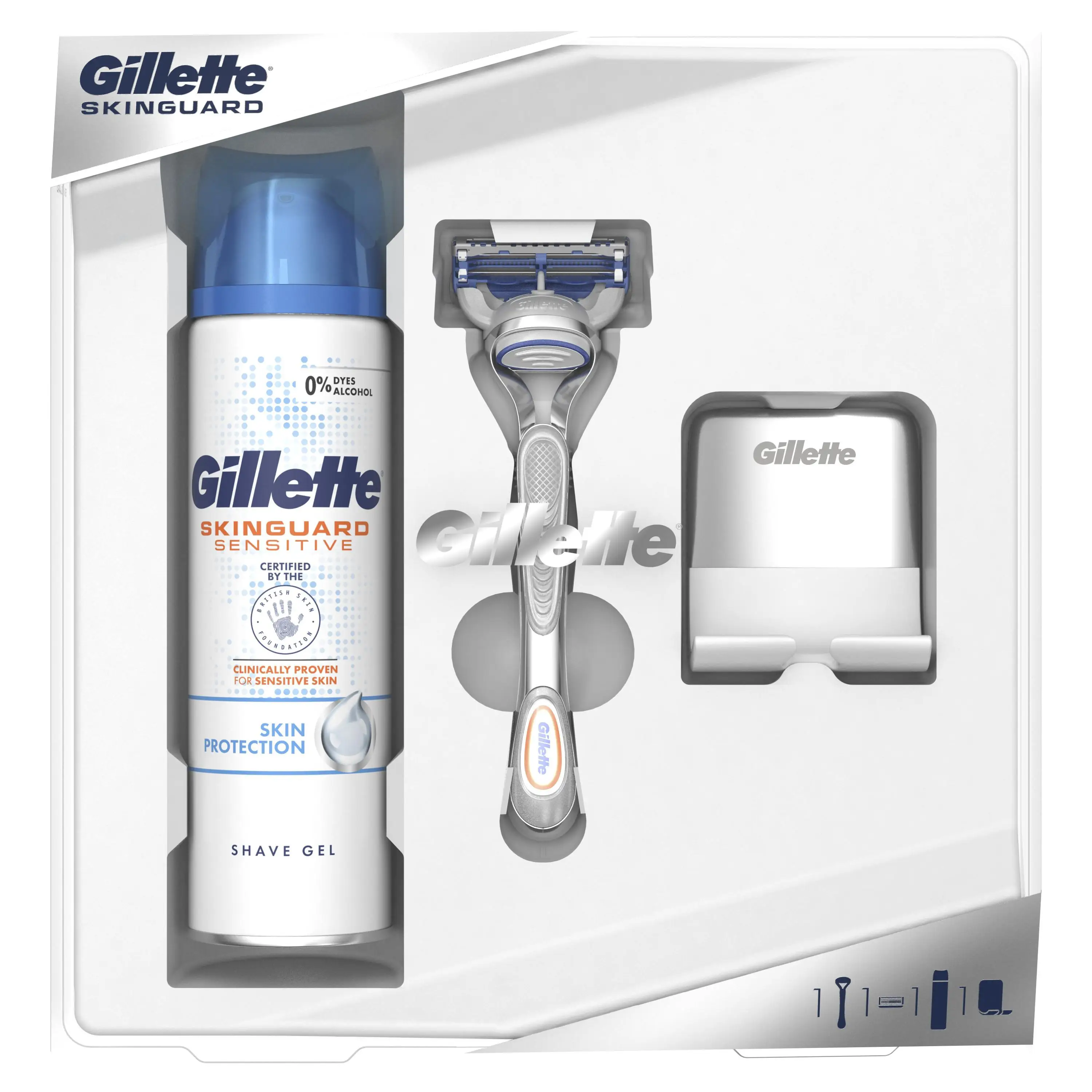 Gift Set Gillette Mon Men's Razor Skinguard + Gel D/shaving 200 Ml + Mount For Razors, Shaving Machine, Or Men, Men's Shaving, Shaving Gel, Shaving Products, Mount Razor Stand Razor Beard,