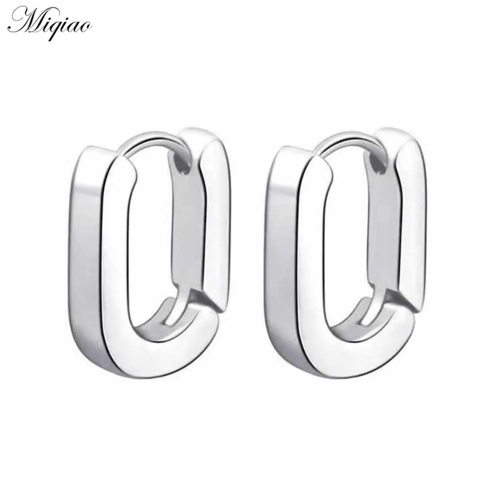 Miqiao 20pcs Fashion Creative Stainless Steel Geometric Ear Buckle Exquisite Body Piercing Jewelry