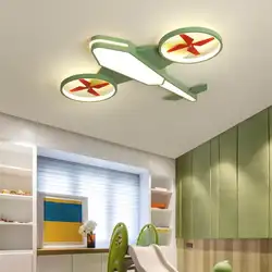 Креативный мультяшный Воздушный самолет детский потолочный светильник для маленьких мальчиков и девочек детская комната Светильник для