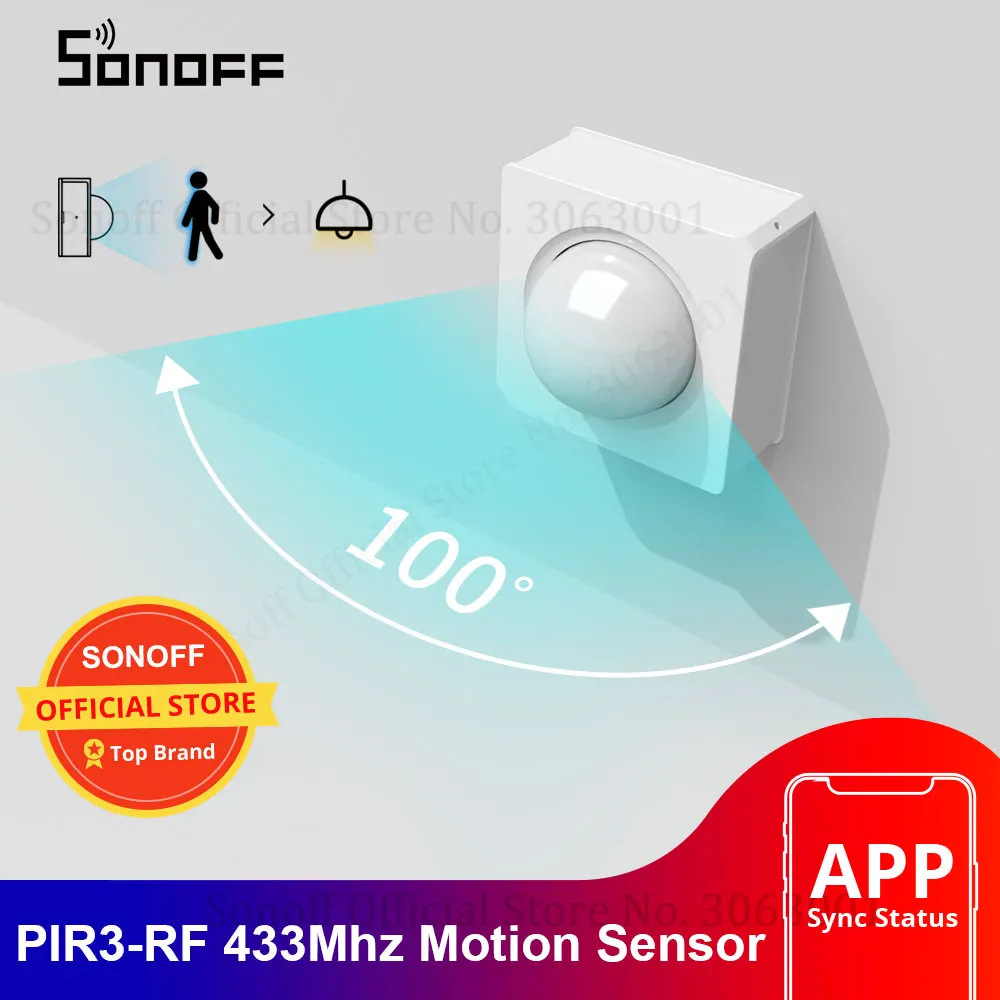 SONOFF PIR3-RF 433Mhz 스마트 모션 센서는 eWeLink 앱을 통해 SONORF 브리지와 함께 작동합니다. 알..