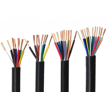 

22 RVV AWG 0.3MM2 2/3/4/5/6/7/8/10/12/14/16/18 Core Pin Copper Conductor RVV Cable Multicolor GF-YPAY
