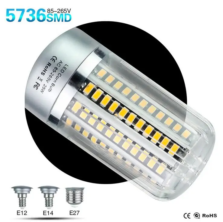 

LED lamp E27 E14 220V 110V Ampoule Corn Bulb Chandelier 5W 10W 15W 20W 25W SMD 5736 Candle light For Home Decoration