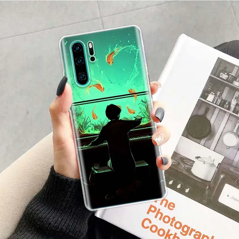 Музыкальный Чехол для фортепианной гитары Huawei P40 P30 P20 P10 Mate 30 20 10 Pro Lite P Smart Plus + Z