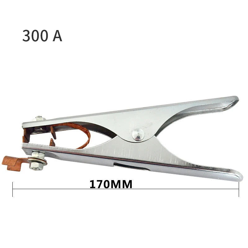 Electric Welding Machine Parts Earth Wire Clip 300A+500A 2pcs Set Copper Taping Welding Clip Elecrode Holders Ground Clamp