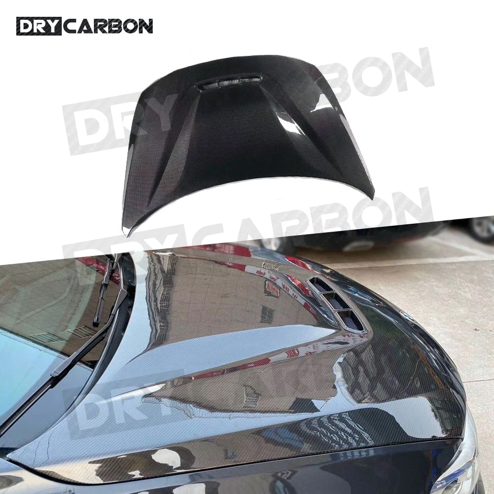 Dry Carbon Fiber Front Engine Hood for BMW 1 Series F20 2 Series F22 F87 M2 Car CS Style Air Vent Bonnet Cap