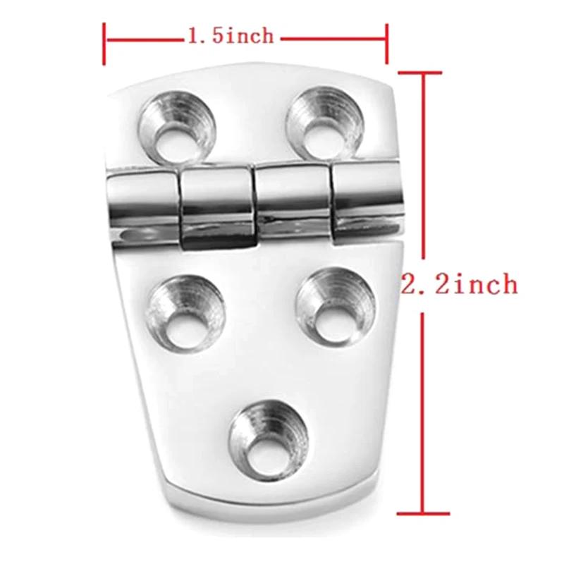 

HOT-Marine Hinges,Marine Grade Boat Short Side Hinges,Table Hinge,All 316 Stainless Steel Accessories,Pack Of 2