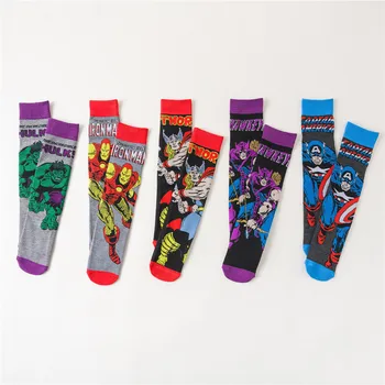 

Men Comfort Breathable Superman Batman Cotton Sock Funny Cartoon Anime Print Socks Patrick Star Fashion Personalized Novelty