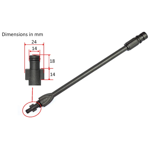 Pressure Washer Water Spray Lance Car Wash Jet Lance Spear, 40 OFF