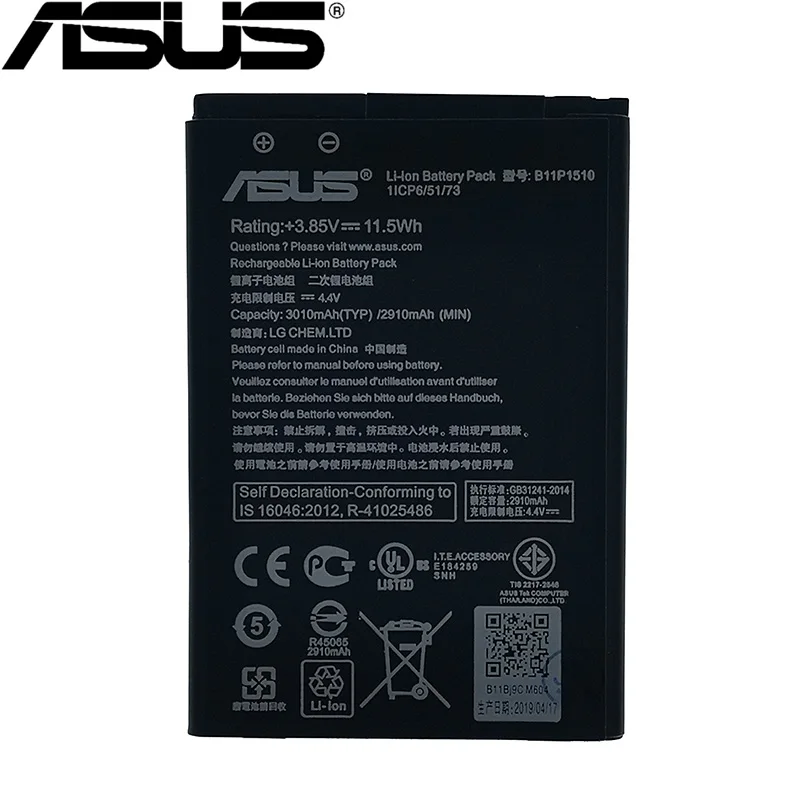 

ASUS 2pcs NEW Original 3010 mAh B11P1510 Battery Asus ZenFone 3 TV ZB551KL X013DB High Quality Battery + Tracking Number