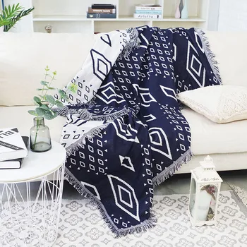 

Knitted Bedding Blanket Patio Double-Sided Blankets Pets Covering Furniture Dogs Chaircase