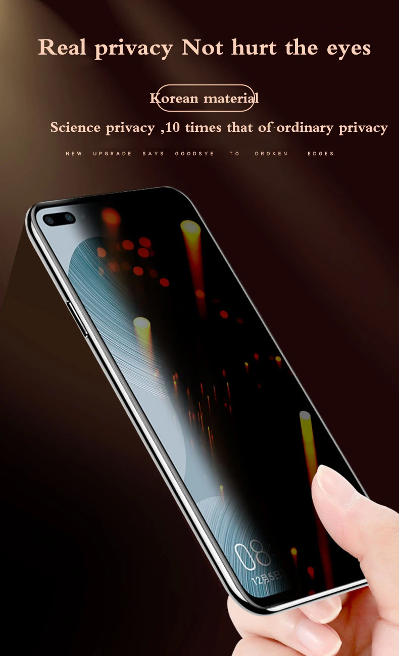 XiaoMi12 12X 12Pro MIX4 11Ultra Anti-Peeping Screen Protector For Xiaomi 11 Pro Privacy Hydrogel Film Black Shark 4 Soft 11Lite mobile tempered glass