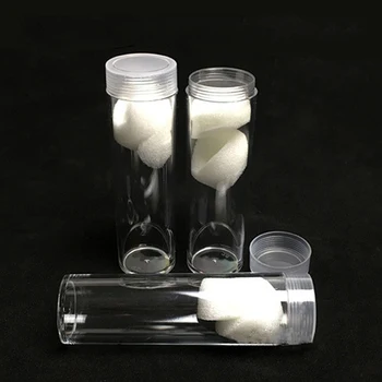 

10PCS/lot 30mm Coin Storage Tube Plastic Capsule Holders Transparent Container Organizer