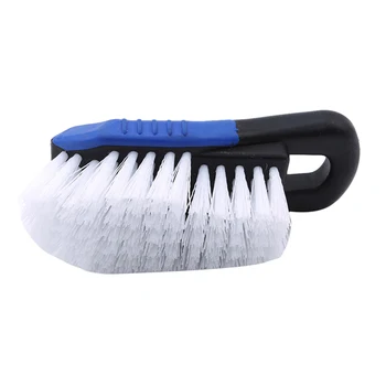 

Black + Blue Car Tire Brush High Quality Car Cleaning Tool Car Interior Practical Wash Cleaning Brushes