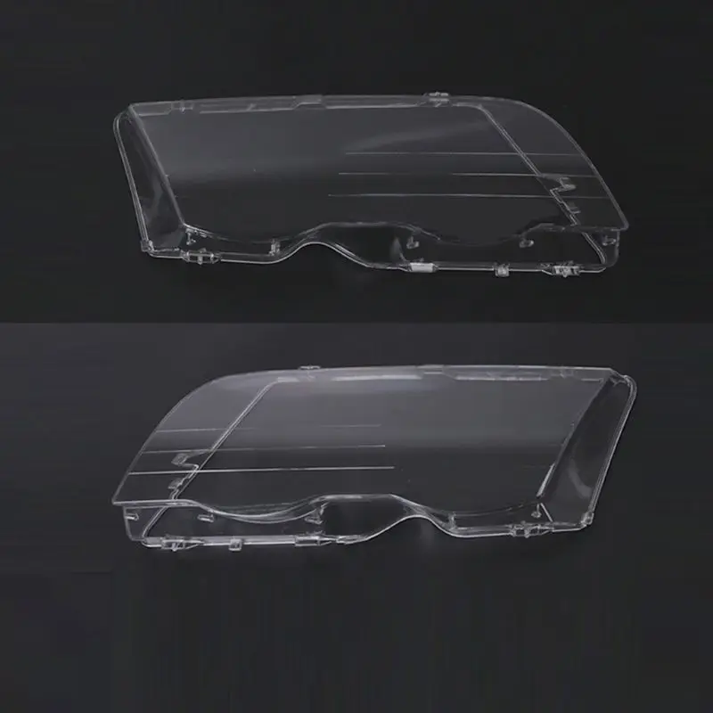 2 pieces Car Headlight Glass Cover Clear 4 Door Automobile Left Right Headlamp Head Light Lens Covers Styling For BMW E46 98-01 2 pieces Car Headlight Glass Cover Clear 4 Door Automobile Left Right Headlamp Head Light Lens Covers Styling For BMW E46 98-01