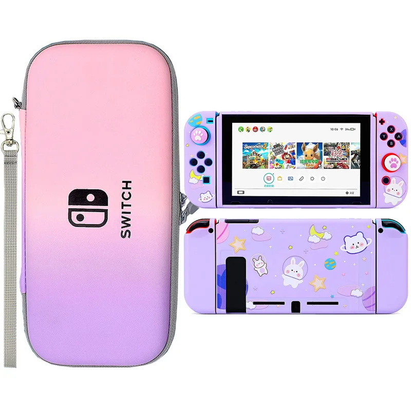 Жесткий защитный чехол для хранения консоли Nintendo Switch аксессуары контроллеров