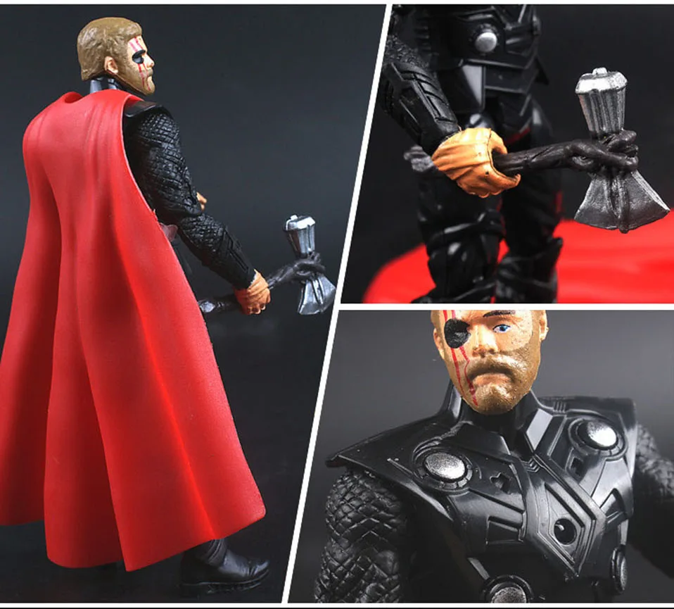 Marvel Thor Iron Man Action Figure Toys Thanos Captain America Thor Spiderman Avengers Endgame Model Toys for Children