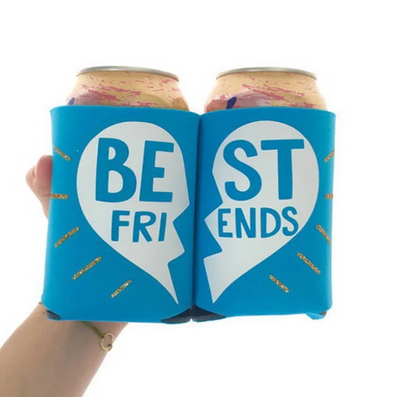 

New fashion printed custom neoprene can cooler drink beer bottle sleeve stubby holder