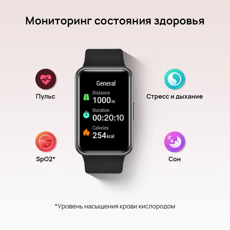 смарт часы HUAWEI Watch Fit GPS. AMOLED экран 1 64 дюйма|Мониторинг сна[Ростест Доставка от2