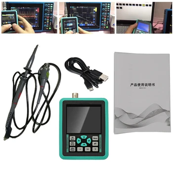 

DSO1511E Portable Mini Handheld Digital Oscilloscope 120M Bandwidth Intelligent 2.4inch Display 1 Channel USB Rechargeable