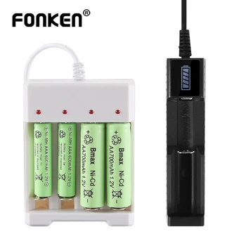 

18650 Battery Charger 1 Slot Universal Li-lon USB Charger for 14500 10440 Rechargeable Batteries Charging Adapter