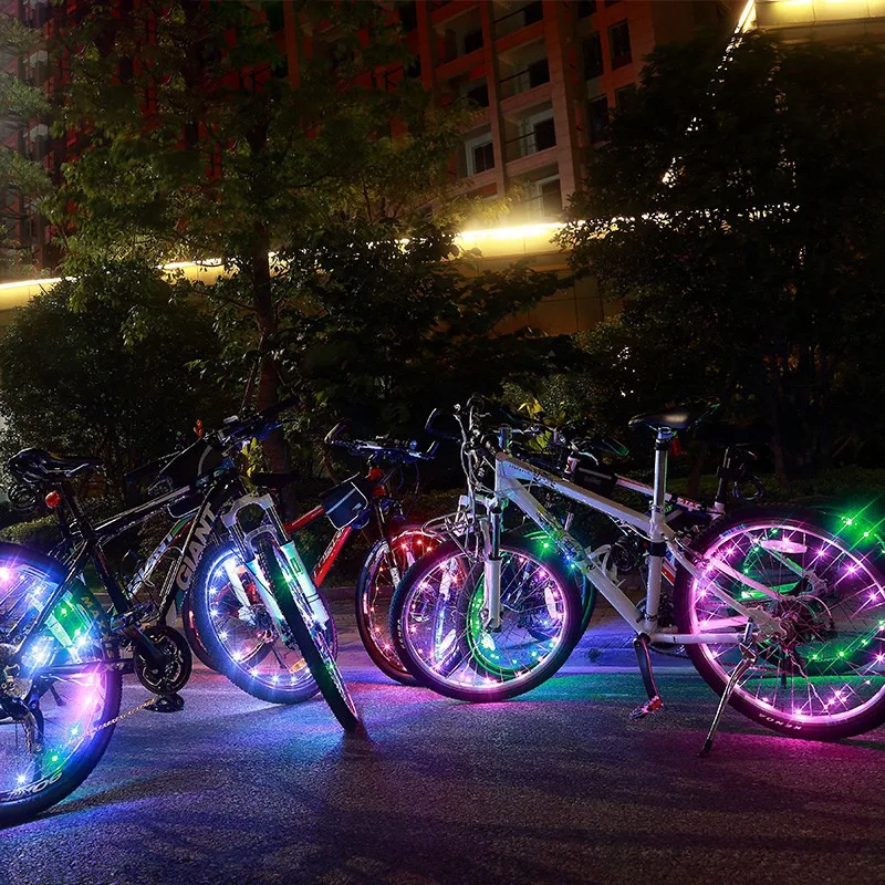 Leadbike Аксессуары для велосипеда водонепроницаемый 20 Led цветная подсветка колес велосипеда спица